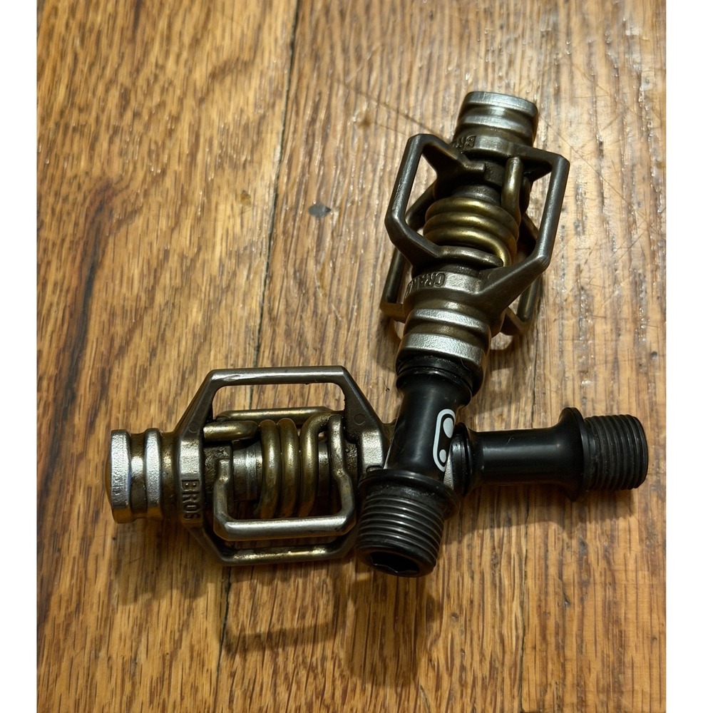 Crankbrothers Gold Silver Eggbeater Pedals MTB XC Clipless Mountain Bike